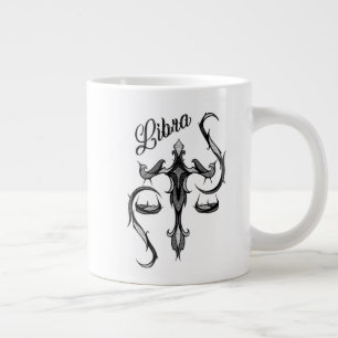 Libra Zodiac Symbol Giant Coffee Mug