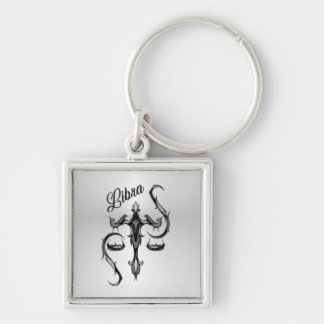 Libra Zodiac Symbol Keychain