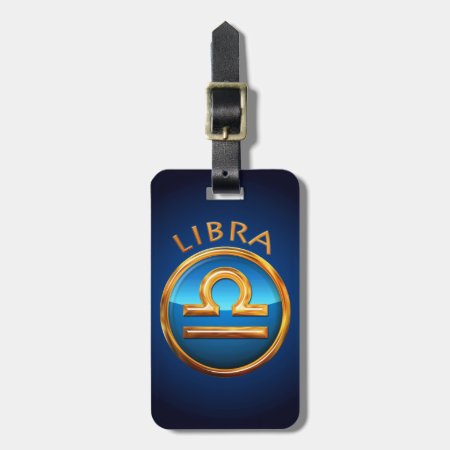 Libra Zodiac Symbol Luggage Tag