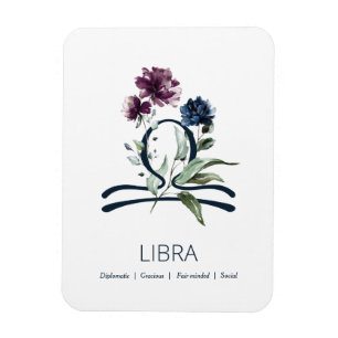 Libra Zodiac Symbol Magnet