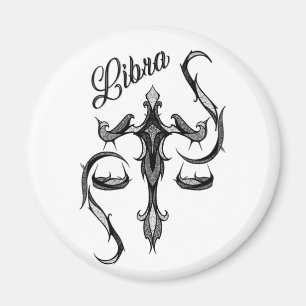 Libra Zodiac Symbol Magnet