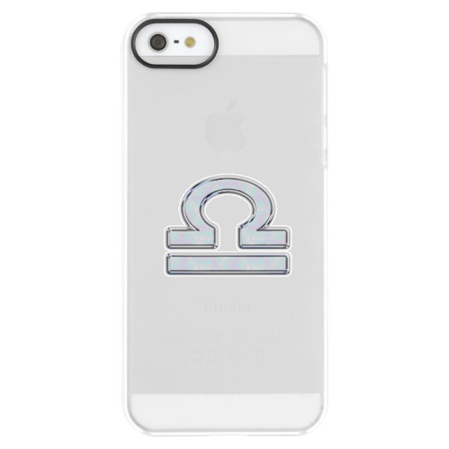 Libra Zodiac Symbol Mother of Pearl Style Uncommon iPhone Case (Back)