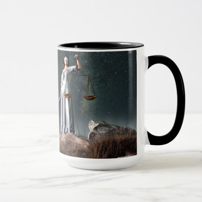 Libra Zodiac Symbol Mug (Right)