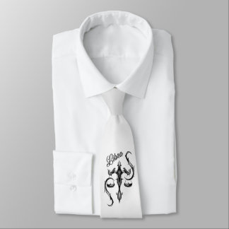 Libra Zodiac Symbol Neck Tie
