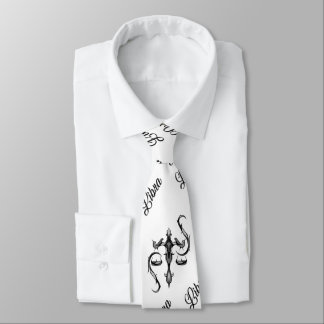Libra Zodiac Symbol Neck Tie