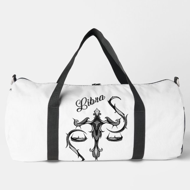 Libra Zodiac Symbol Personal Duffle Bag (Front)