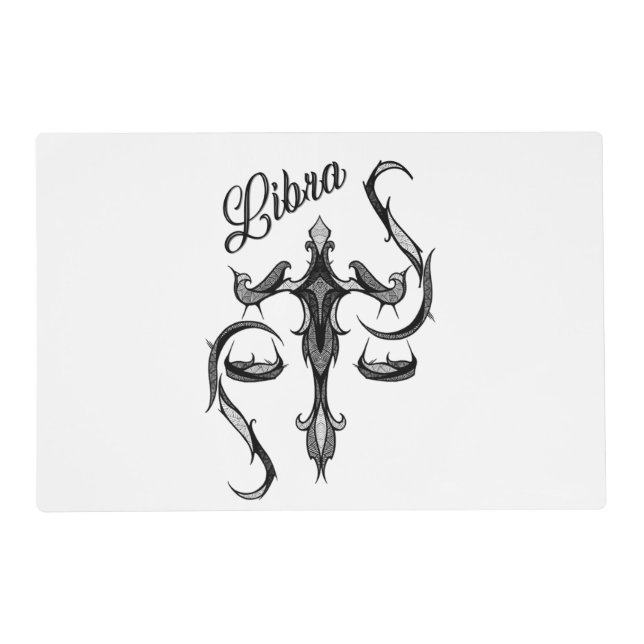 Libra Zodiac Symbol Placemat (Front)
