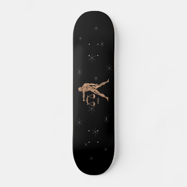 Libra Zodiac Symbol Skateboard Deck (Front)