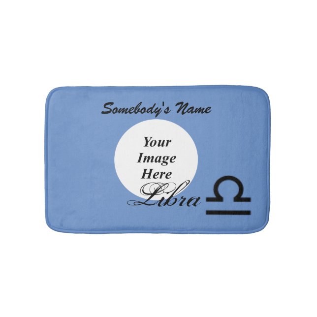 Libra Zodiac Symbol Standard by Kenneth Yoncich Bathroom Mat (Front)