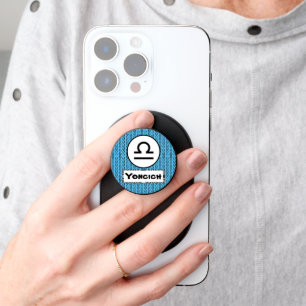 Libra Zodiac Symbol Standard by Kenneth Yoncich PopSocket