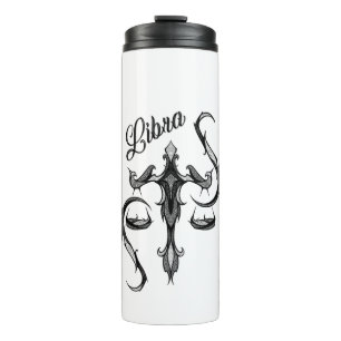 Libra Zodiac Symbol Thermal Tumbler
