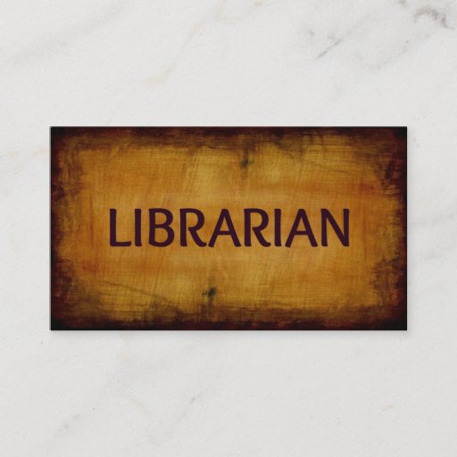 Customizable Librarian Antique Business Card