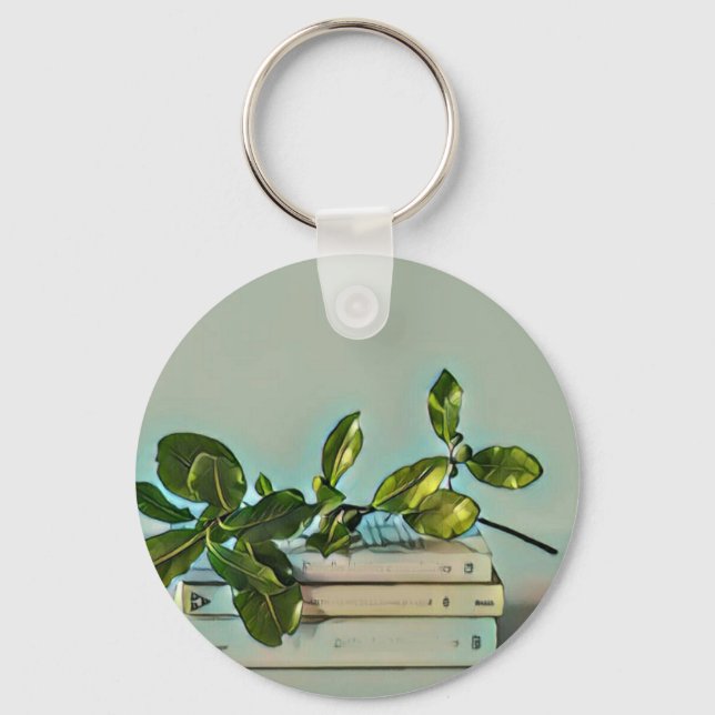 Librarian birthday gift keychain (Front)