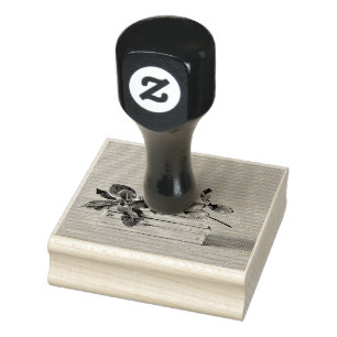 Librarian birthday gift rubber stamp