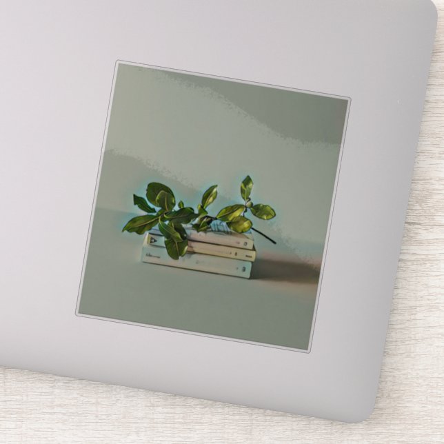 Librarian birthday gift sticker (Detail)