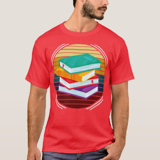 Librarian Book Gift Retro Reading T-Shirt