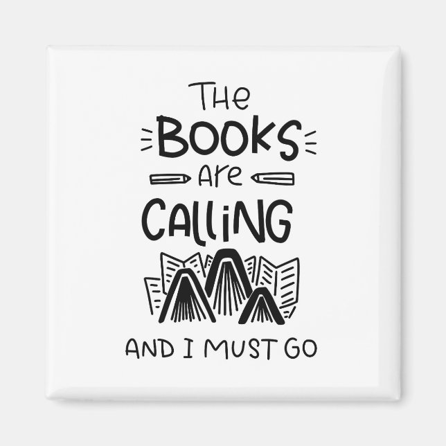 Librarian, Book Lover, Bookworm Magnet (Front)