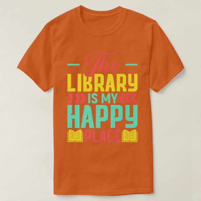 Librarian Book Lover Quote Bookworm Pun Book Readi T-Shirt (Design Front)