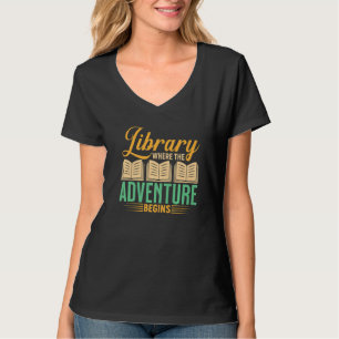 Librarian Book Quote Bookworm Library Humor Text T-Shirt