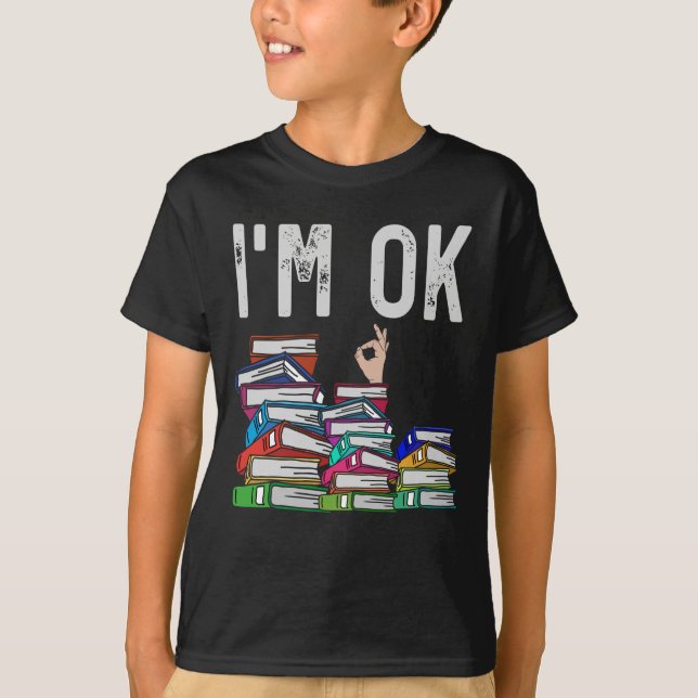 Librarian Book Reader Funny Book Lover T-Shirt (Front)