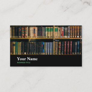 Librarian Bookseller  Business Card