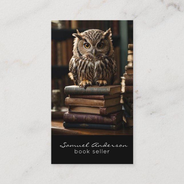 Librarian Bookstore Books Book Seller Business Card (Front)