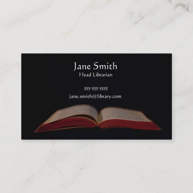Librarian Business Card (Front)