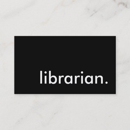Customizable librarian. business card templates