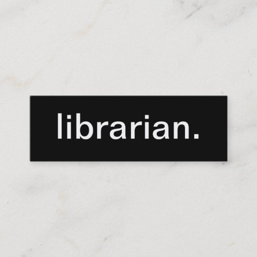 Librarian Business Card