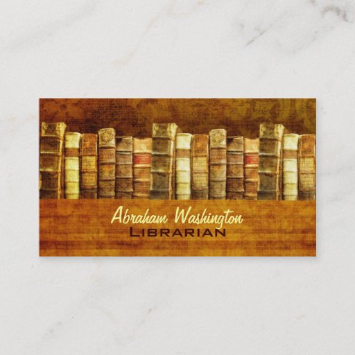 Customizable Librarian Business Cards