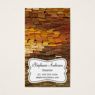 Librarian Business Cards Templates Zazzle Librarian Colorful Books Business Card