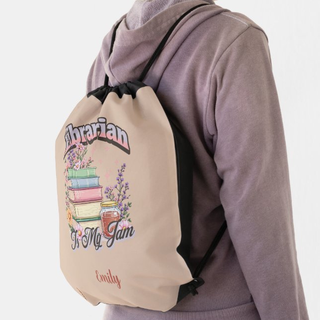  Librarian   Drawstring Bag (Insitu)