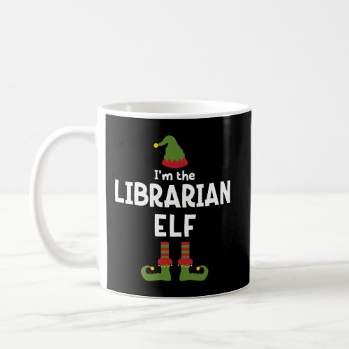 Librarian Elf T_Shirt Funny Christmas School Libra Coffee Mug