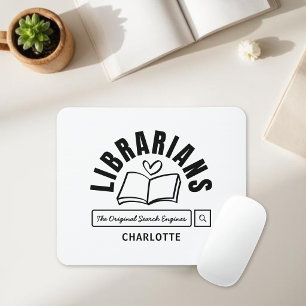 Librarian Funny Saying Book Lovers Gift Mouse Pad