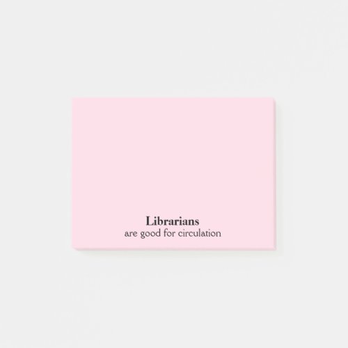 Librarian Gift Funny Circulation Choose a Color Post_it Notes