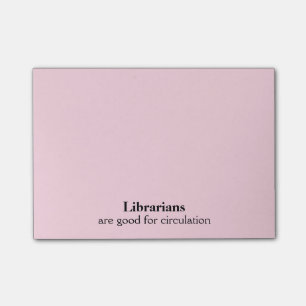 Librarian Gift Funny Circulation Choose a Color Post-it Notes