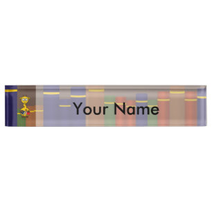 Librarian Giraffe Desk Name Plate