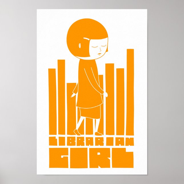 Librarian Girl Poster (Front)