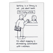 Librarian Humor Customer Talking about Weather (Front)