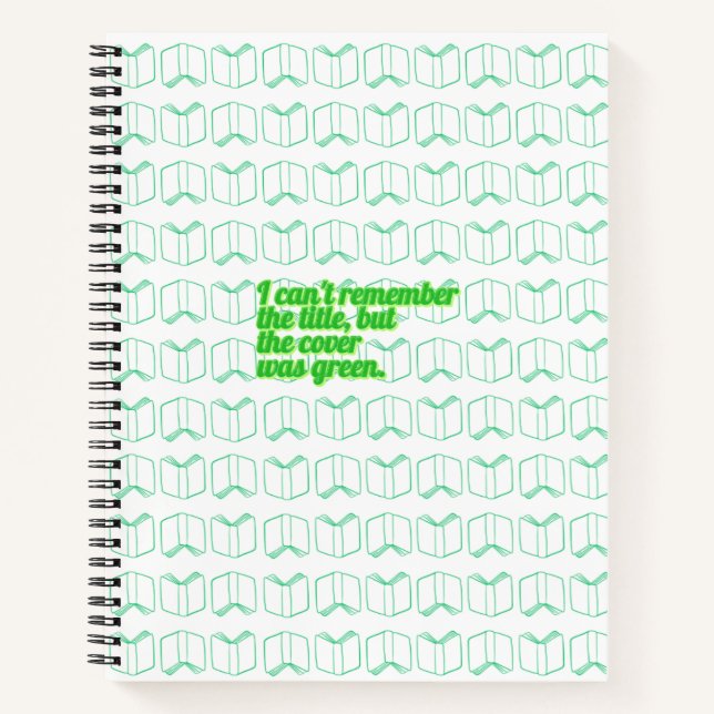 Librarian Humor Spiral Bound Notebook (Front)