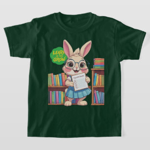 🐰📚 Librarian-in-Training Star – Rabbit Edition T-Shirt