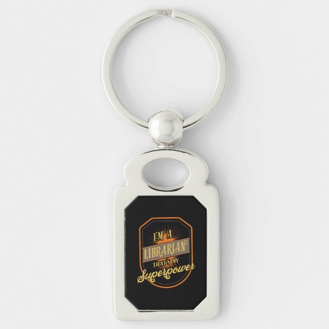 Librarian Keychain (Front)