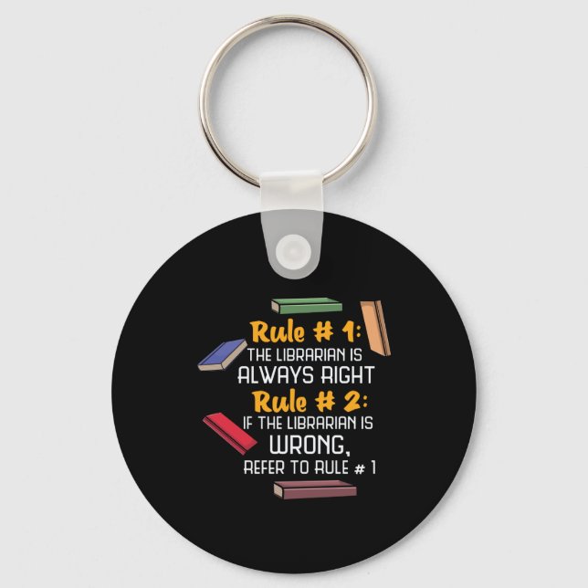 Librarian Keychain (Front)