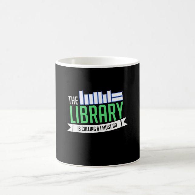 Librarian Library Books Gift Coffee Mug (Center)