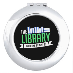 Librarian Library Books Gift Compact Mirror