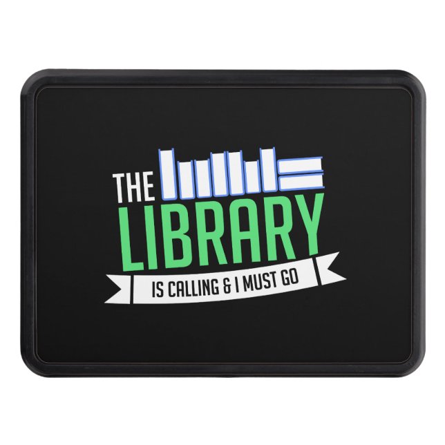 Librarian Library Books Gift Hitch Cover (Front)