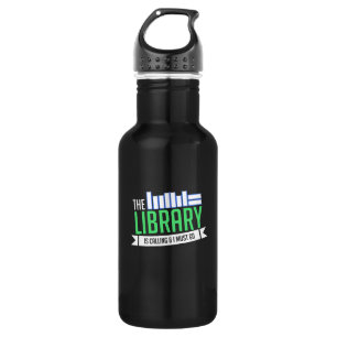 Librarian Library Books Gift Stainless Steel Water Bottle