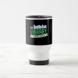 Librarian Library Books Gift Travel Mug