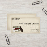 Librarian Library Business Card at Zazzle