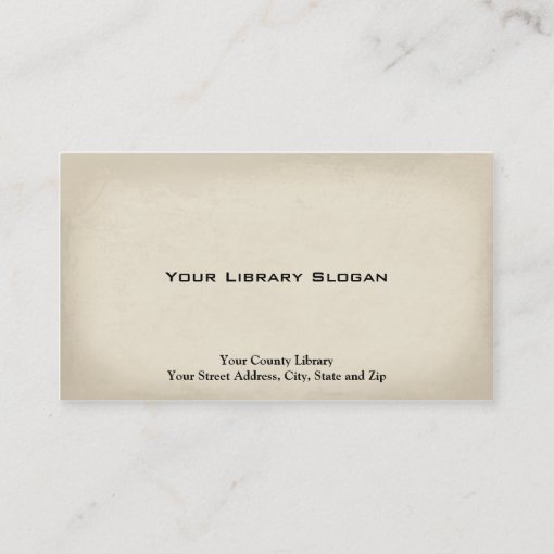 Librarian Library Business Card Zazzle